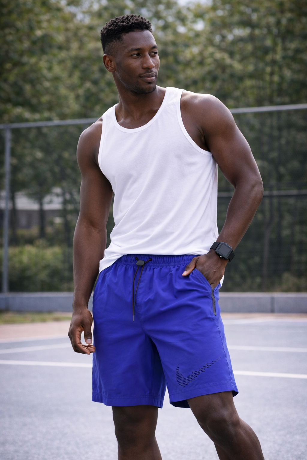 Nike Flex Stride - Short Running Homme Bleu Royal