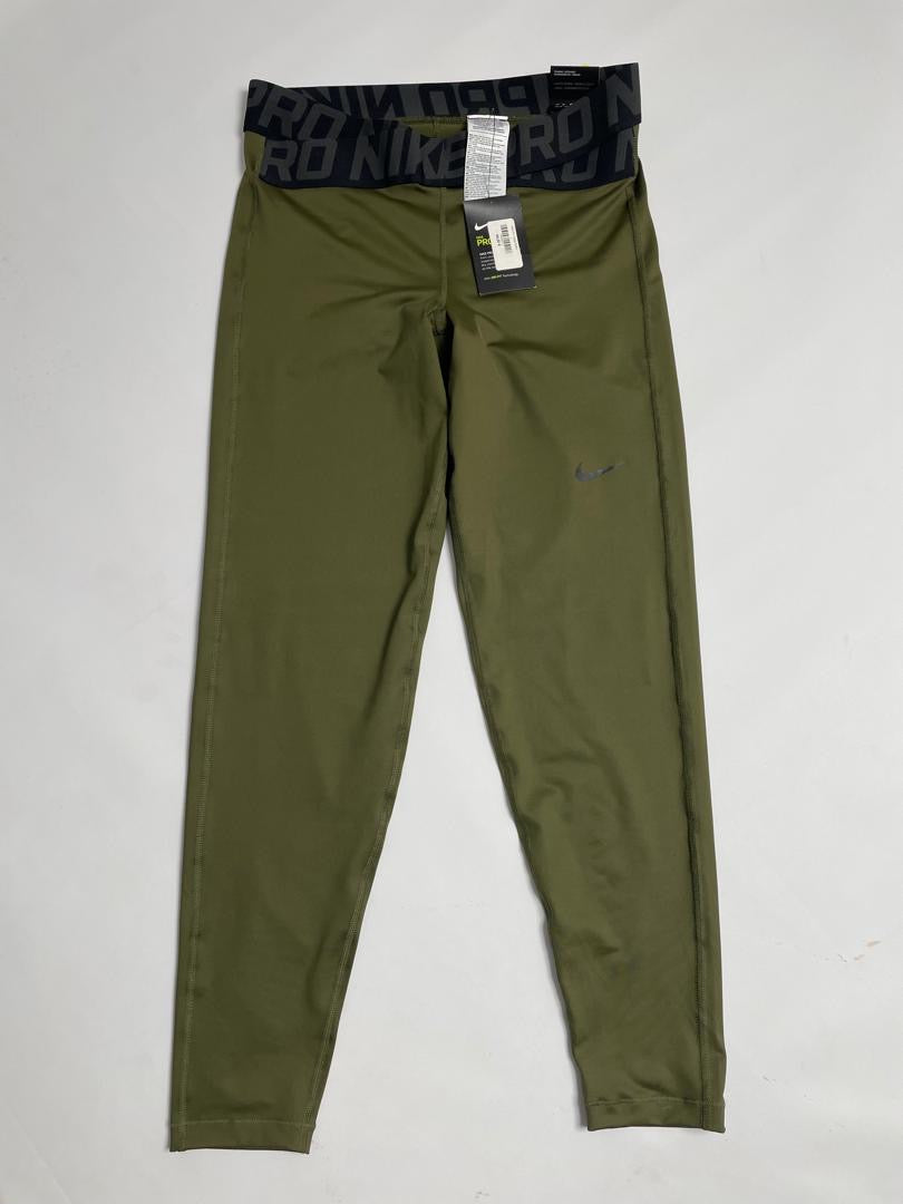 Legging Nike Femme Vert Olive Pro