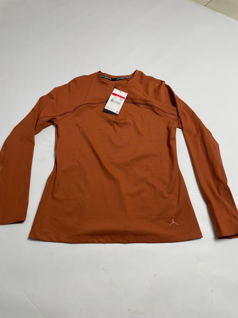 Haut Jordan Femme Terracotta Manches Longues