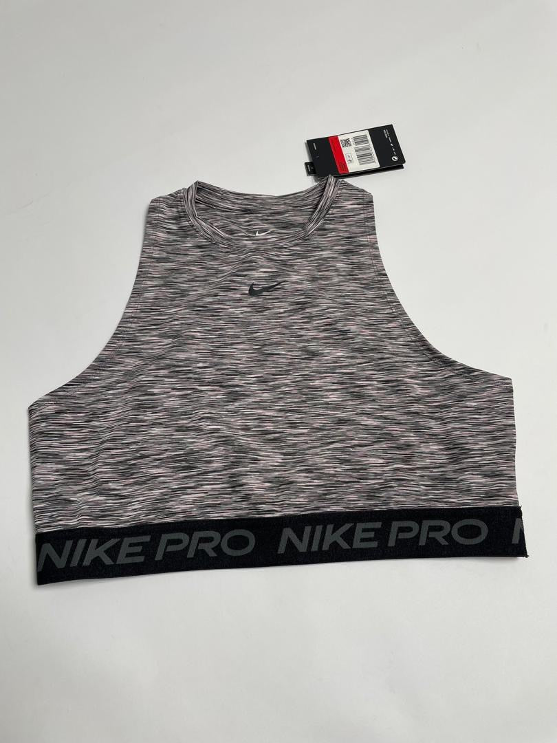 Haut Nike Pro Femme Chiné Gris Space-Dye