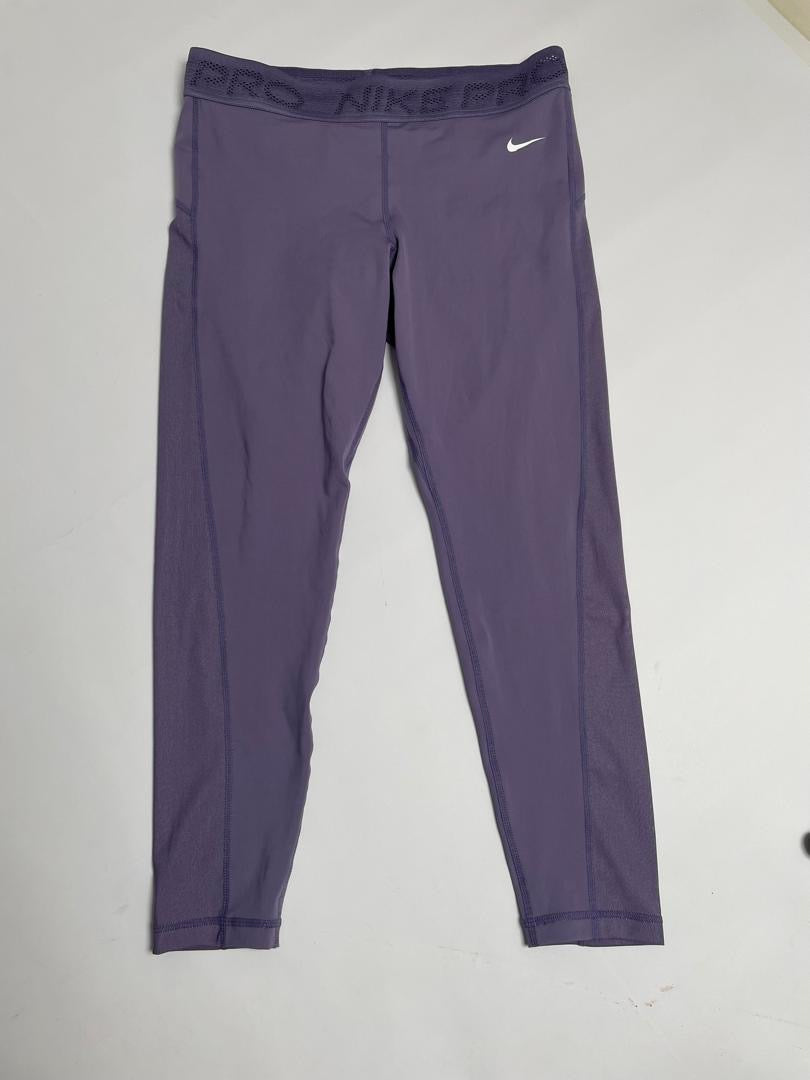 Legging Nike Pro Femme Violet Ceinture Brandée