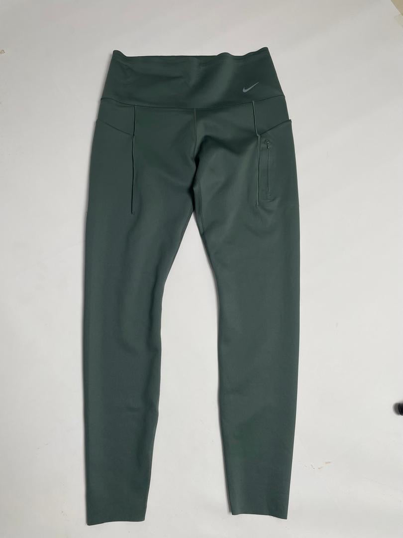 Legging Nike Femme Vert Forêt Sapin avec Poches Zippées