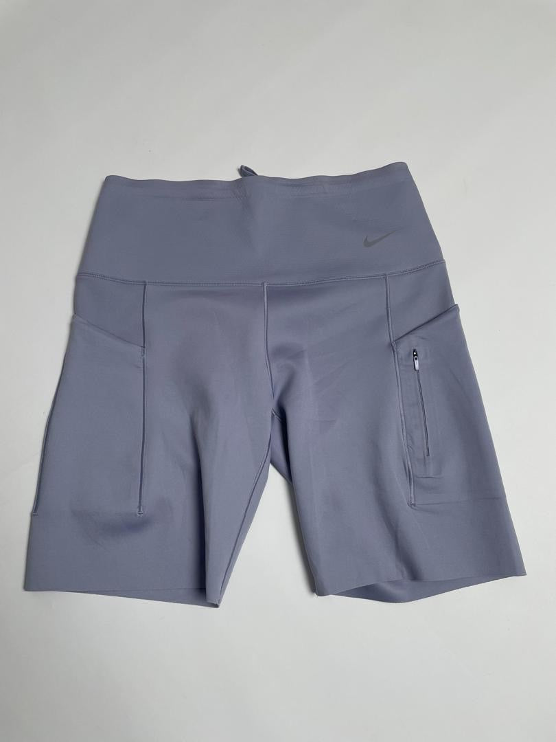 Short Nike Pro Femme Gris avec Poches