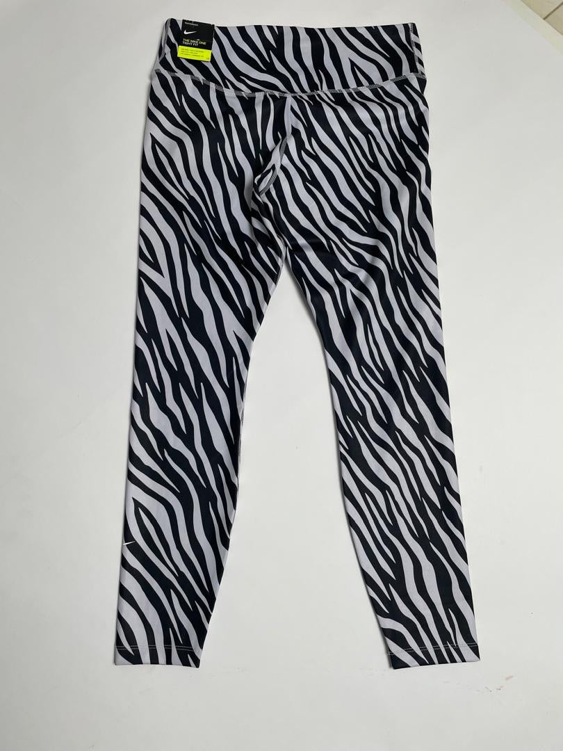 Legging Nike Femme Motif Zèbre Noir et Blanc