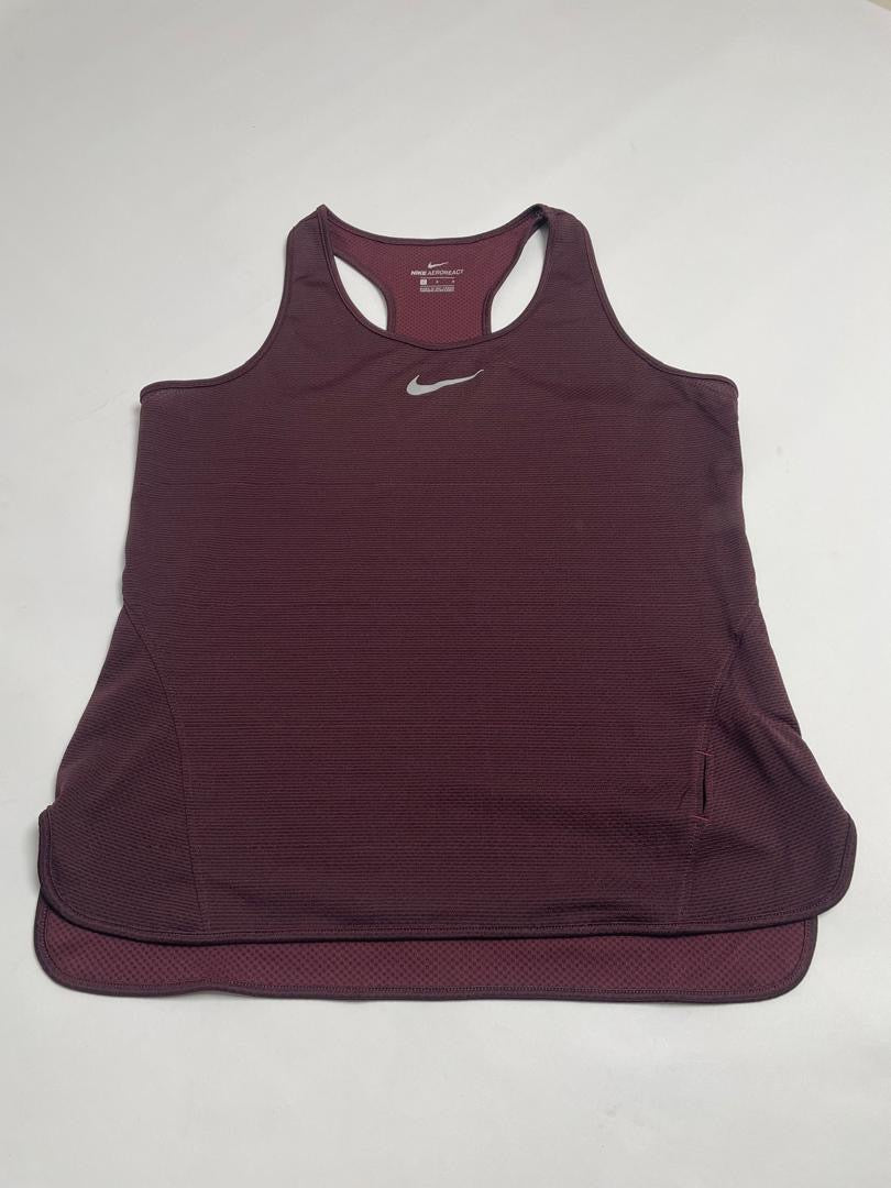 Débardeur Nike Femme Bordeaux Dos Nageur