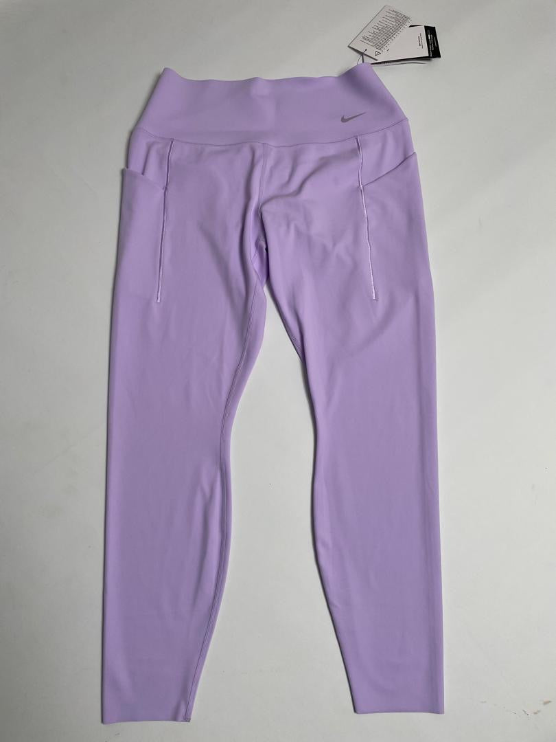 Legging Nike Femme Lilas Lavande avec Poches Zippées