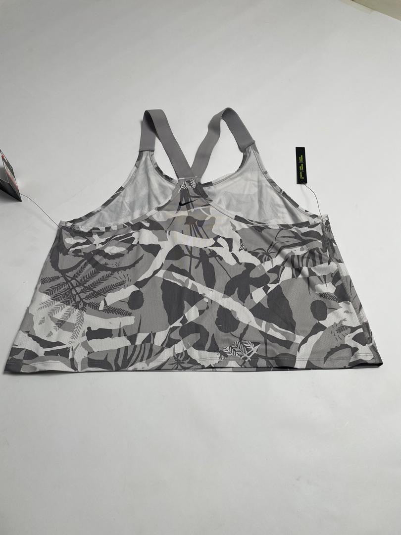 Haut Nike Pro Femme Camouflage Tropical Gris