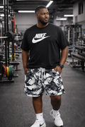 Nike Sportswear Camo - Short Homme Camouflage Gris