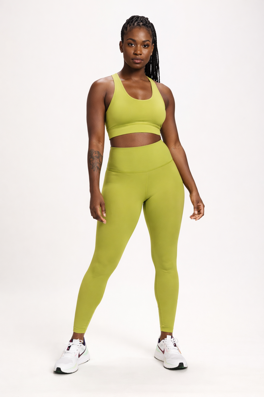 Nike One Luxe - Legging Taille Haute Femme Vert Citron