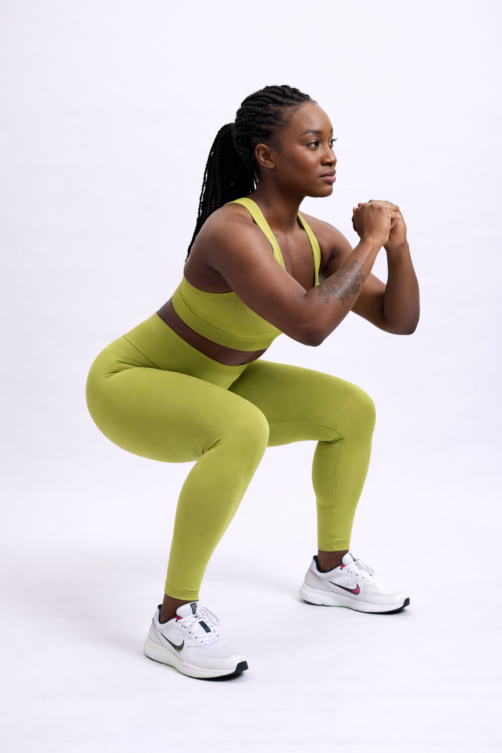Nike One Luxe - Legging Taille Haute Femme Vert Citron