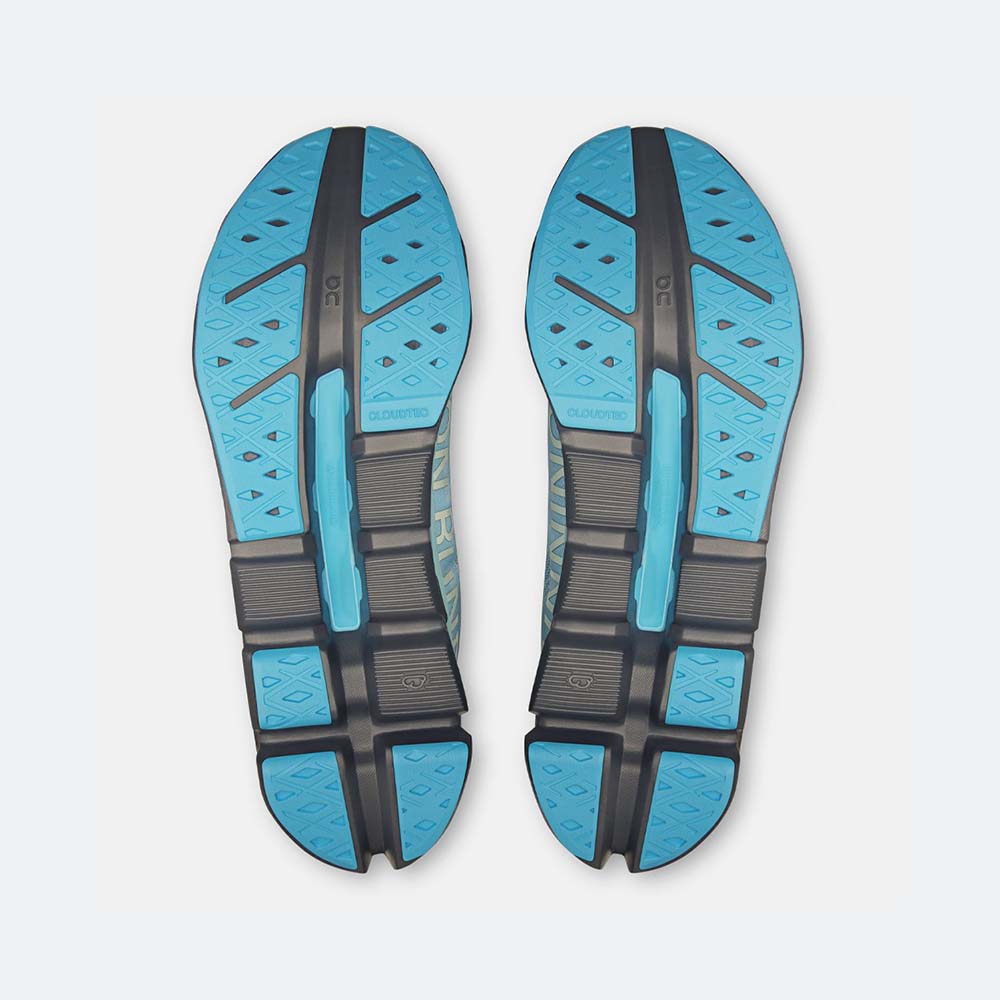 On Running Cloudflow - Chaussures Running Homme Bleu Glacier