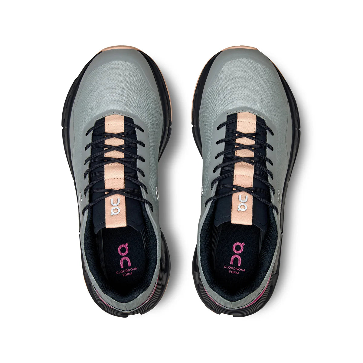 On Running Cloudnova Form - Chaussures Running Femme Gris/Rose