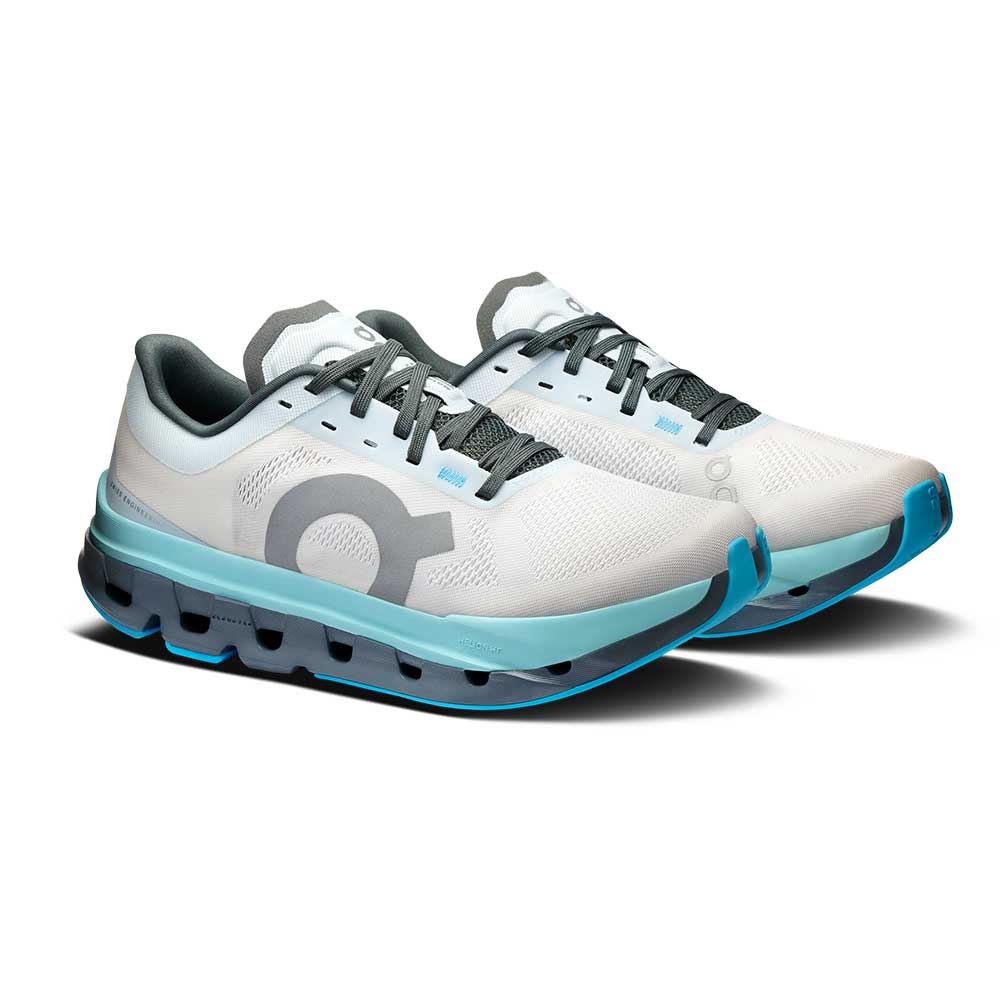On Running Cloudflow - Chaussures Running Femme Blanc/Turquoise