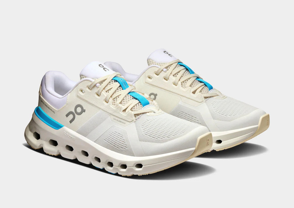 On Running Cloudrunner - Chaussures Running Femme Blanc/Turquoise