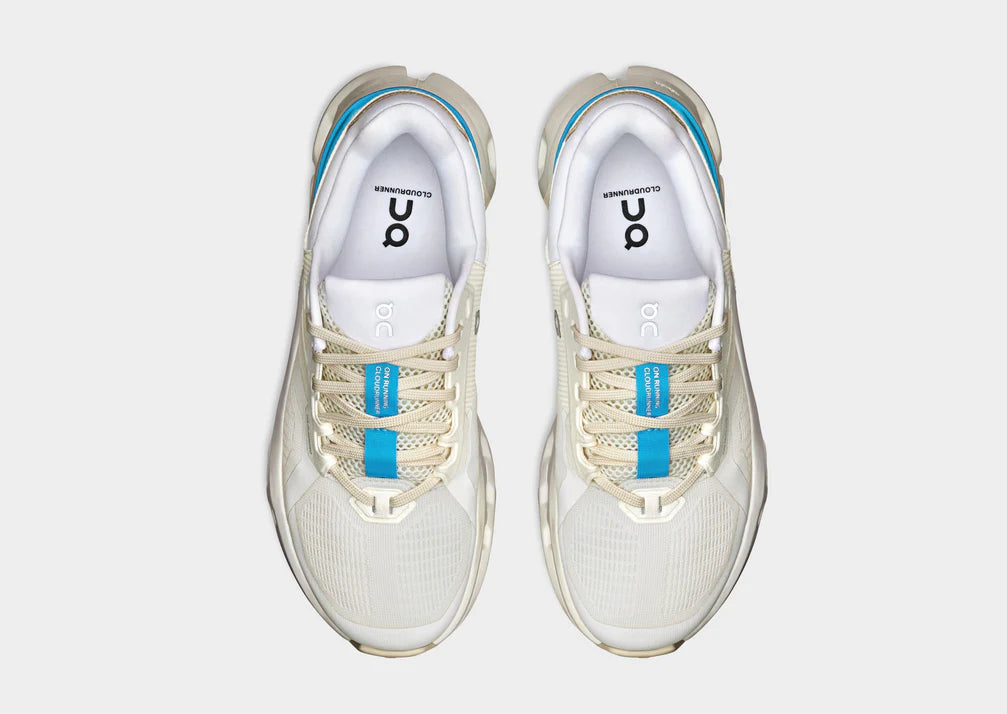 On Running Cloudrunner - Chaussures Running Femme Blanc/Turquoise