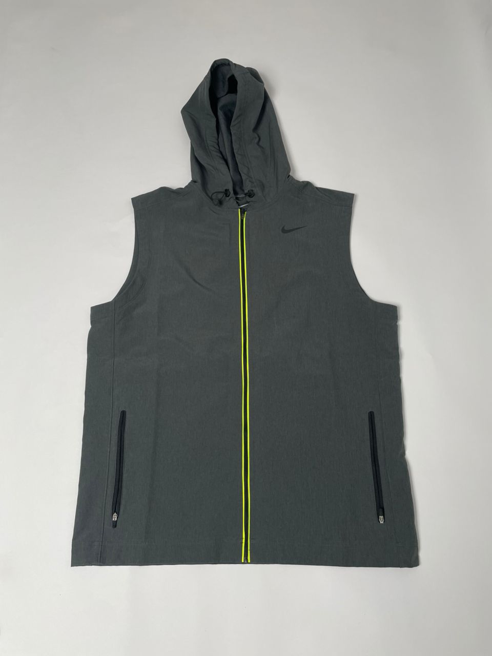 Gilet Nike Homme Gris Capuche Sans Manches