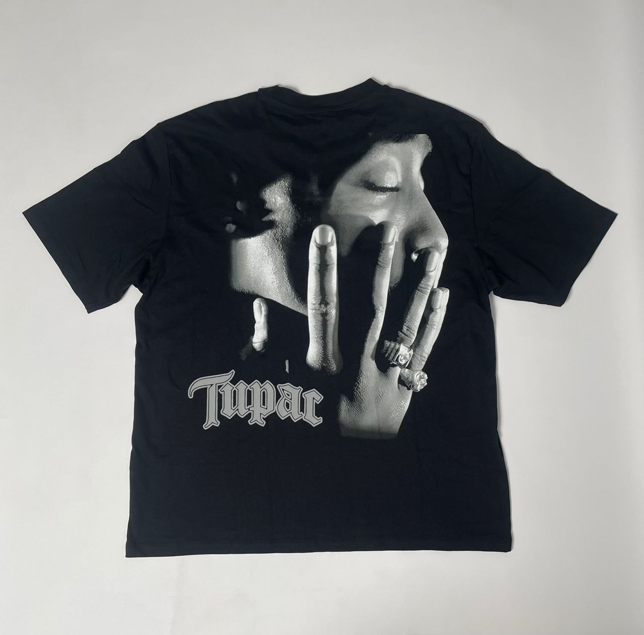 T-shirt Tupac Homme Noir Vintage