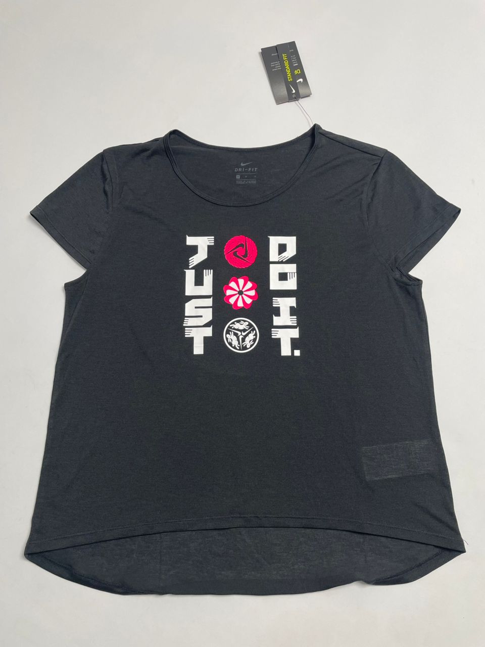 T-shirt Nike "Just Do It" Gris Foncé - Femme