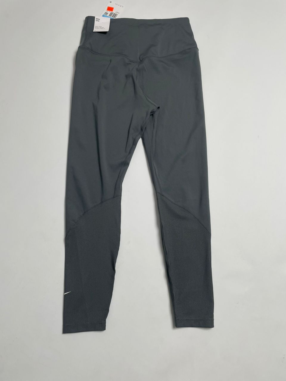 Legging Nike Femme - Gris Foncé avec Logo Swoosh Blanc