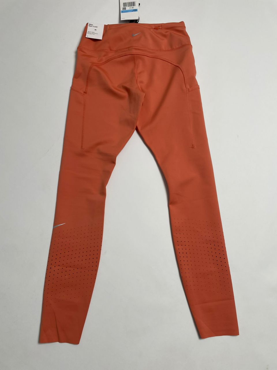 Legging Sport Femme - Orange Terracotta avec Poches