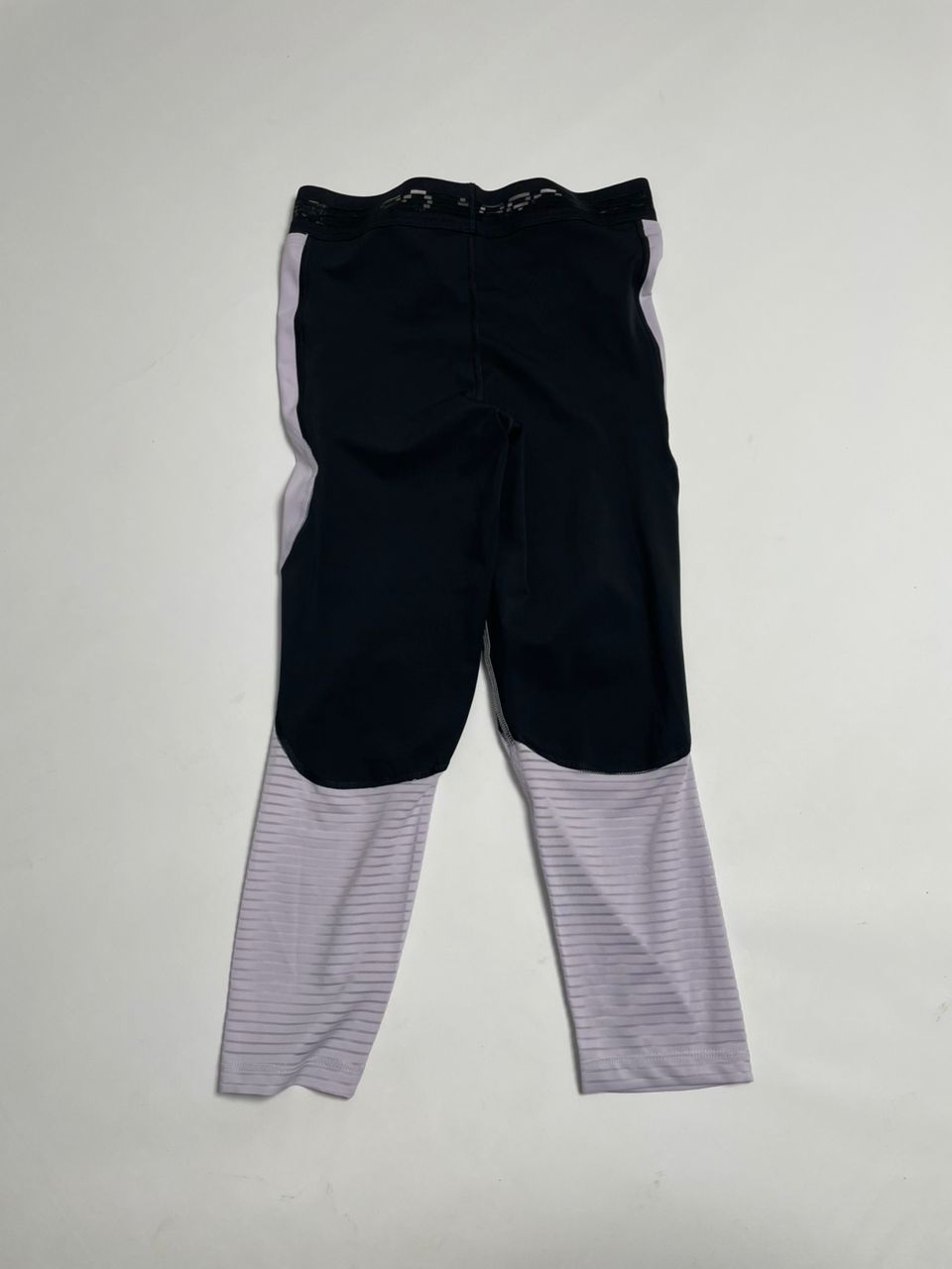 Legging Nike Pro Femme - Bicolore Gris Noir avec Panneaux Texturés