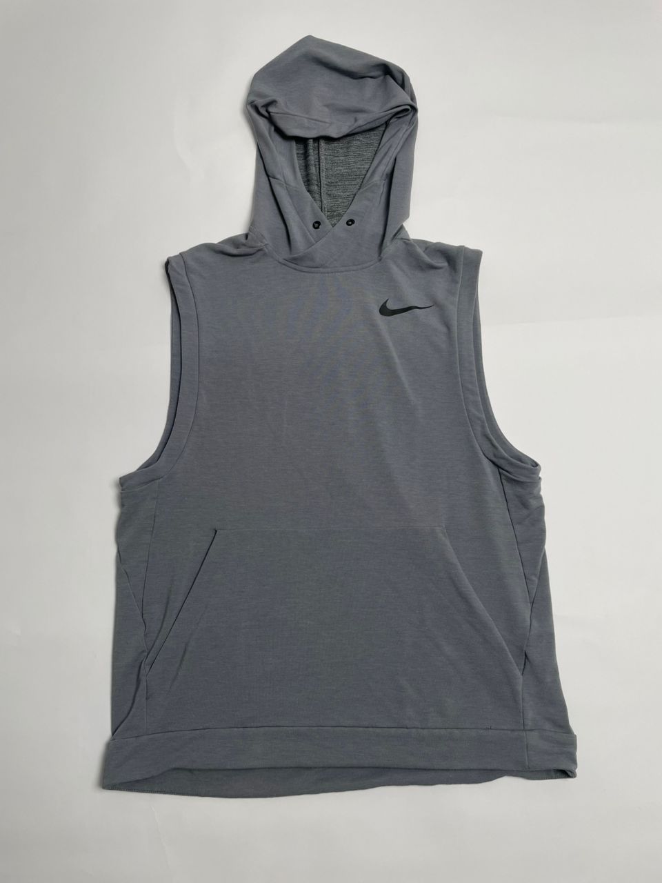 Hoodie Nike Dri-Fit Sans Manches Homme Gris à Capuche