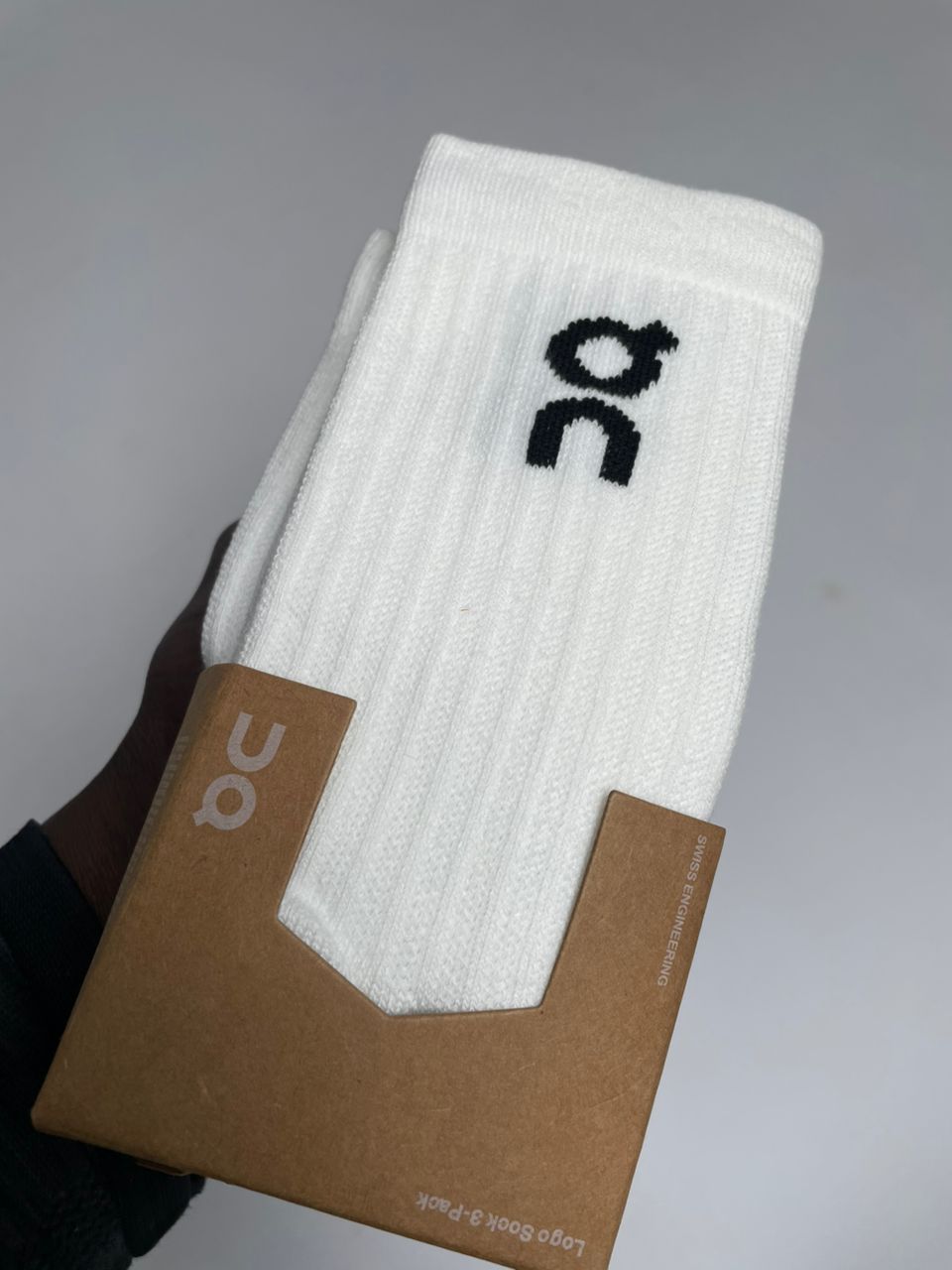 Chaussettes 3 paires On Running High Sock - Long Sport & Gym