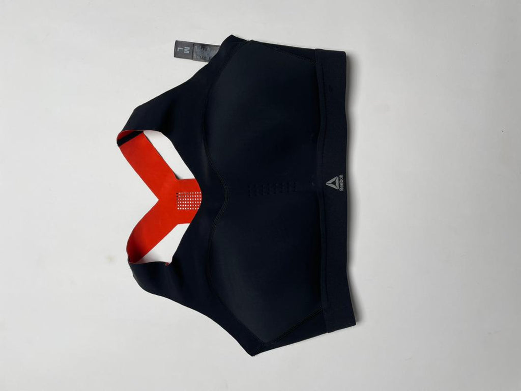 Brassière de Sport Reebok - Noir et Orange Taille M