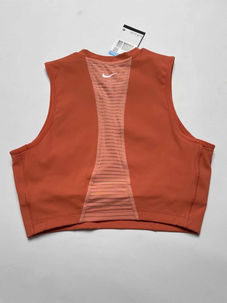 Haut Nike Crop à Zip Femme - Terracotta Taille M