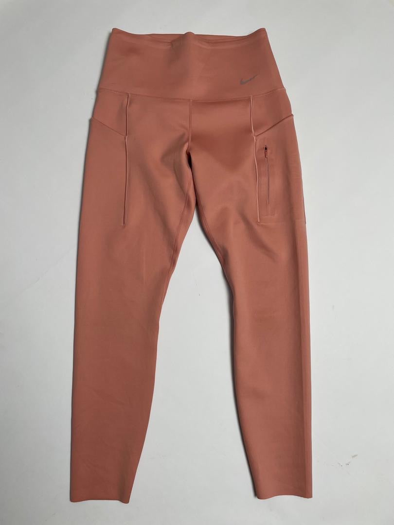 Legging Nike Go Femme Terracotta Rose Saumon avec Poches