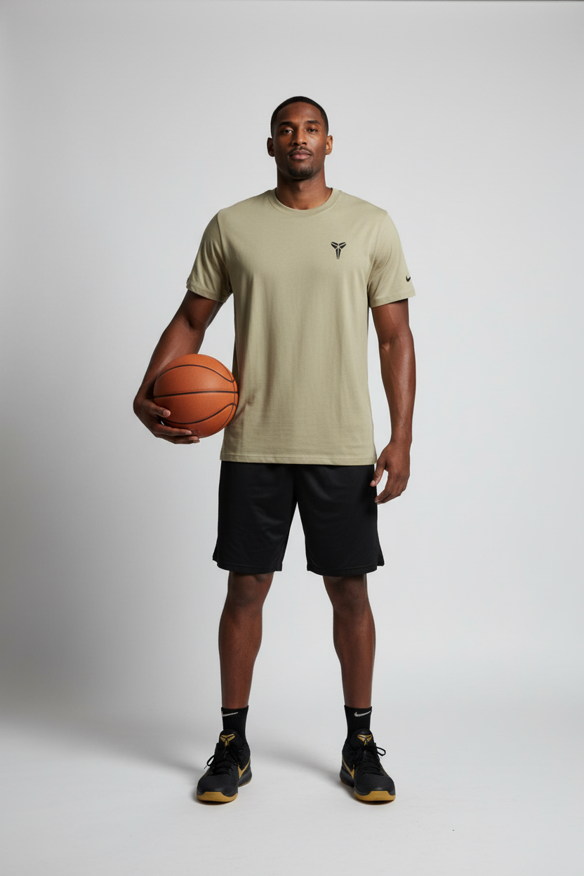 Basketteur vue de face avec ballon