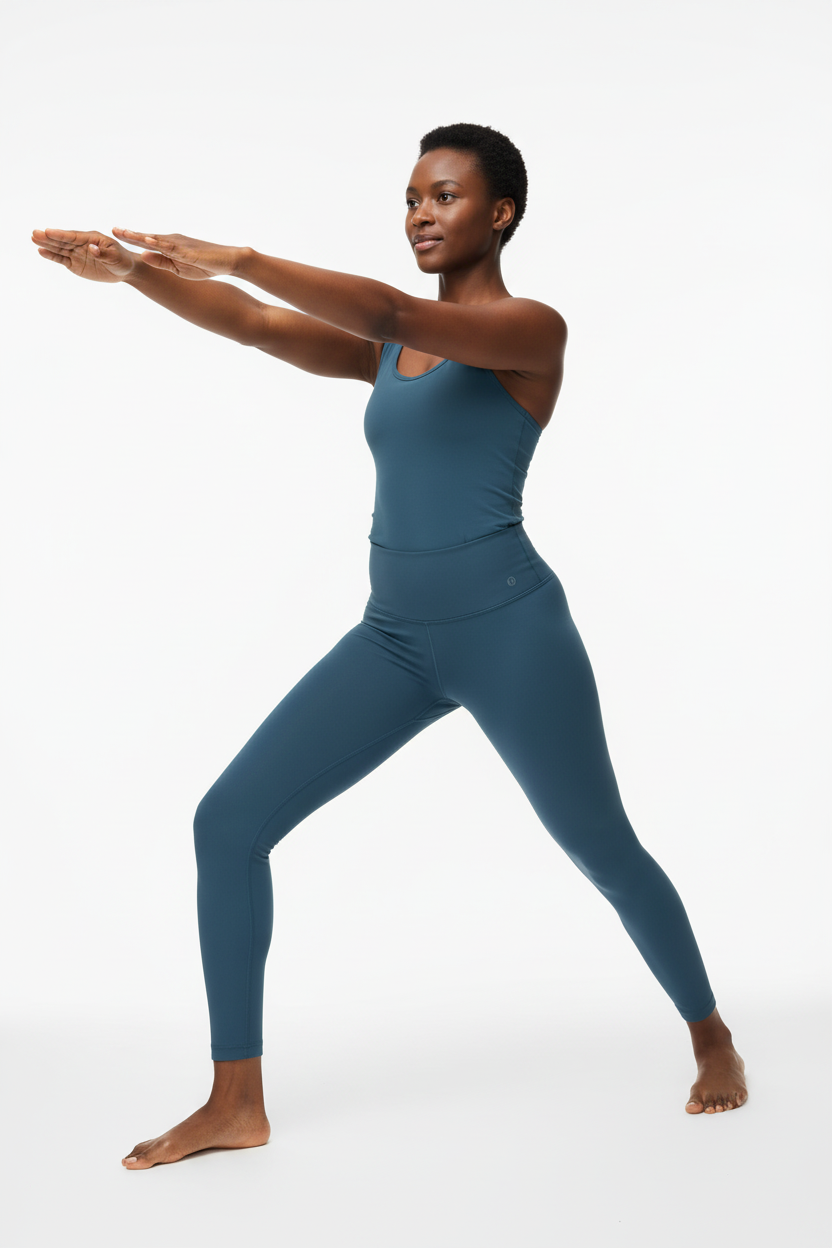 Femme athlétique portant legging Lululemon Align