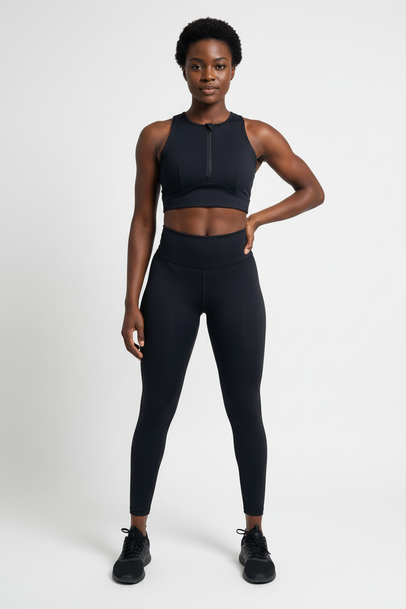 Mannequin femme avec crop top Fenty noir - Vue de face