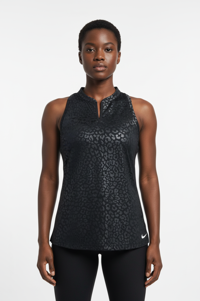 Mannequin femme avec débardeur Nike léopard - Vue de face