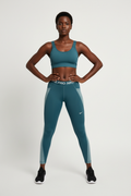 Mannequin femme avec legging Nike Pro bleu canard - Vue de face
