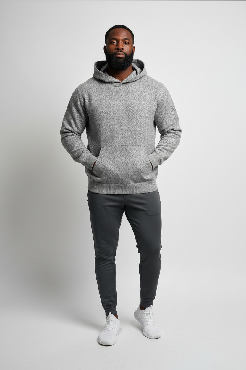Mannequin sportif avec barbe vue de face