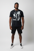 Mannequin sportif vue de face avec short