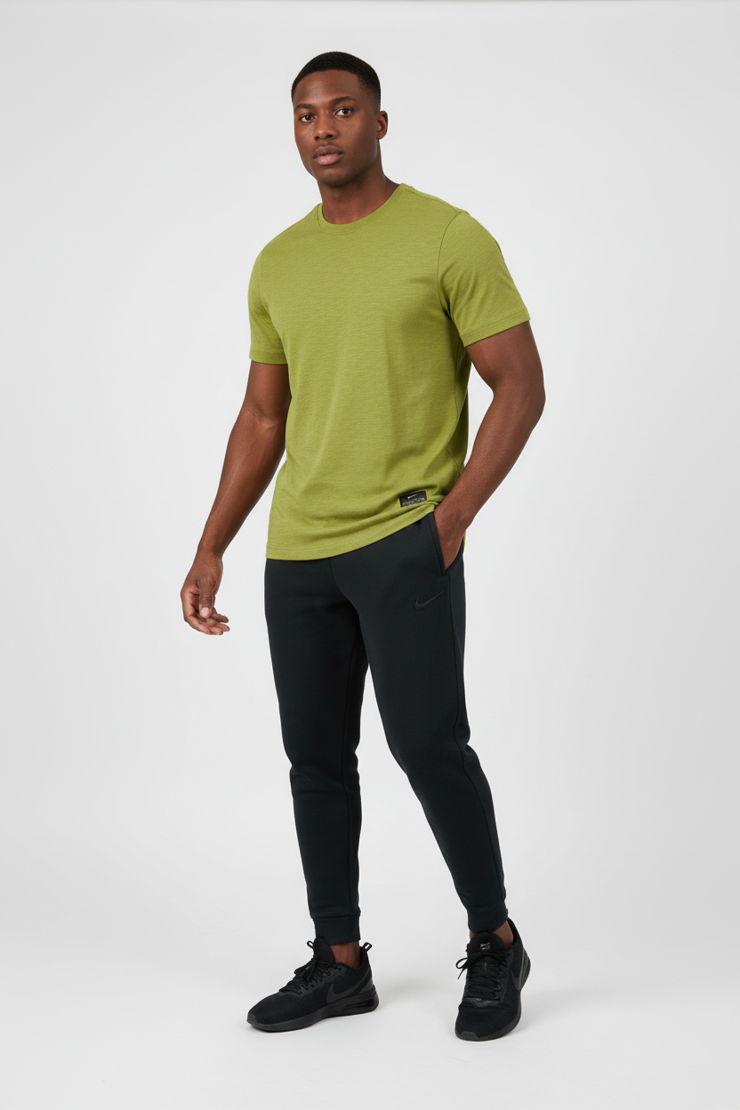 Mannequin sportif vue trois-quarts