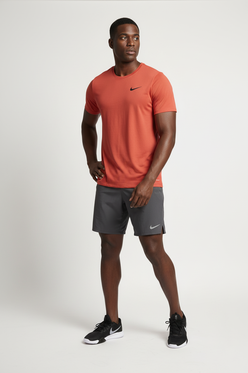 Mannequin sportif vue trois-quarts