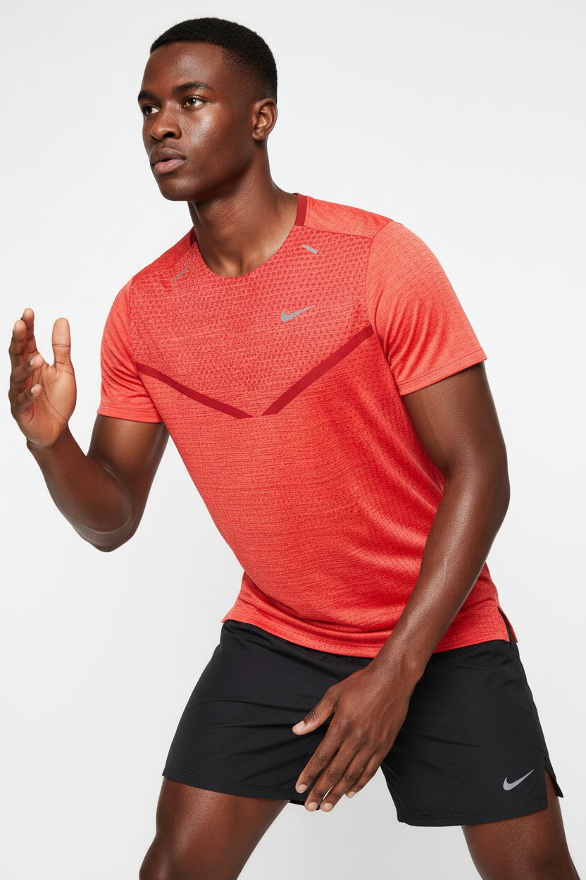 Mannequin sportif vue trois-quarts