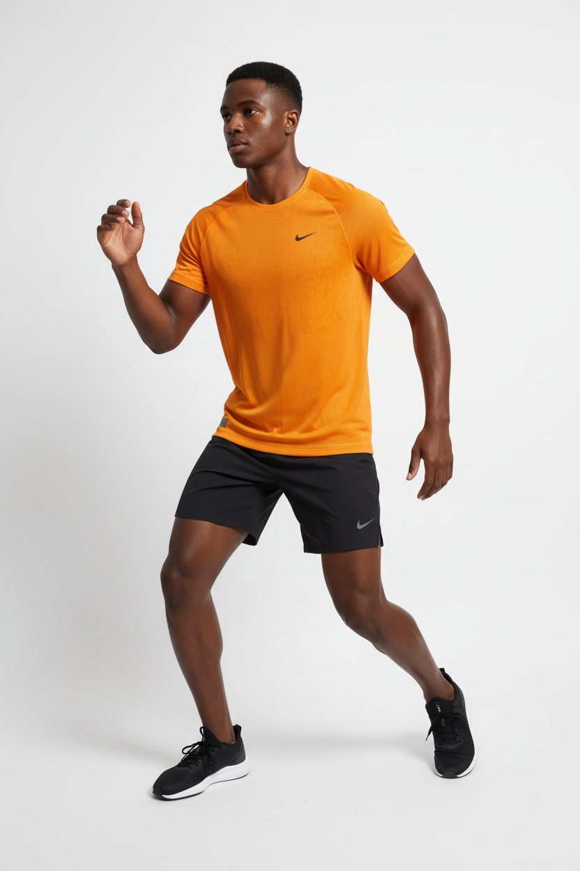 Mannequin sportif vue trois-quarts