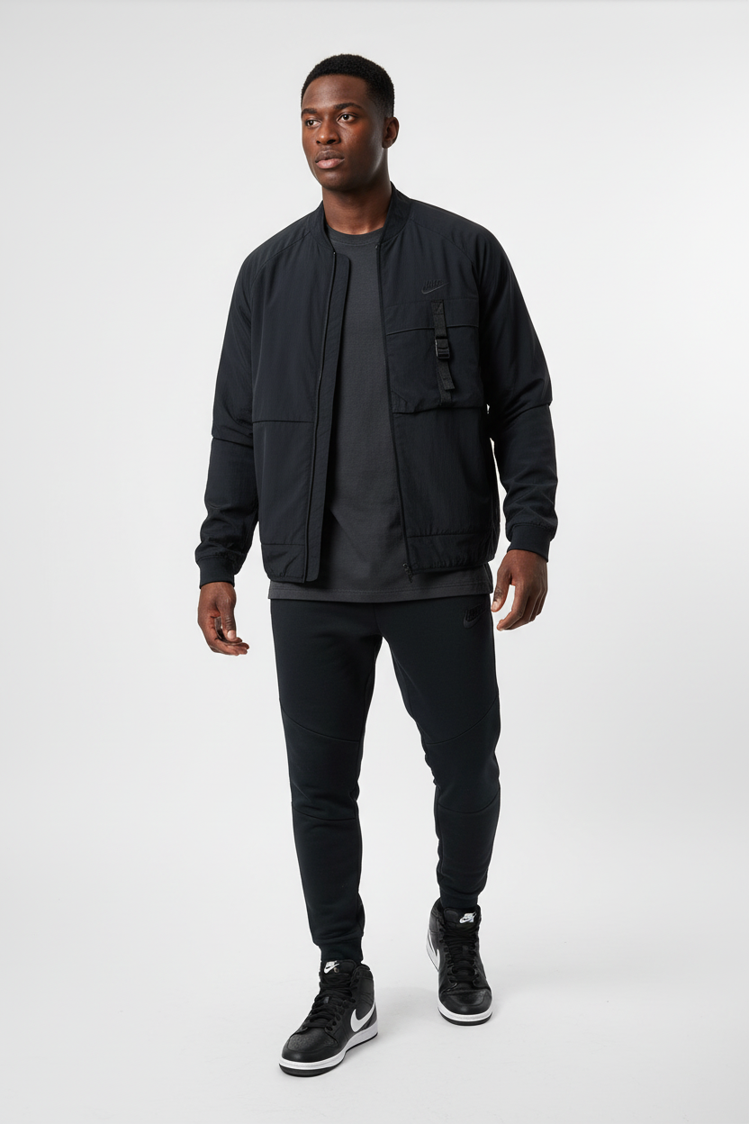 Mannequin sportif vue trois-quarts